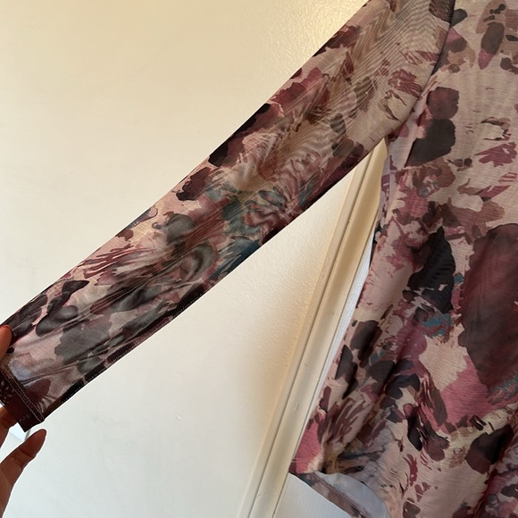 Tribal Cowl Neck Long Sleeve Shirt - Picture 3 of 7